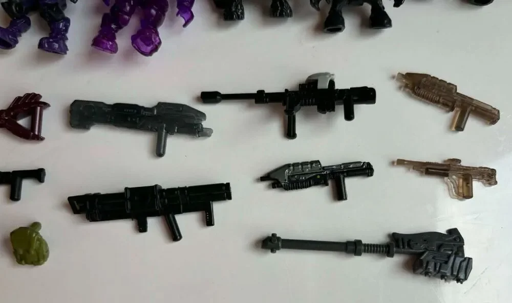 Halo Mega Bloks Construx Grunts UNSC Covenant Elite Jackal Figures Weapons Lot